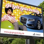 Dost Automobile Metalight Außenwerbung